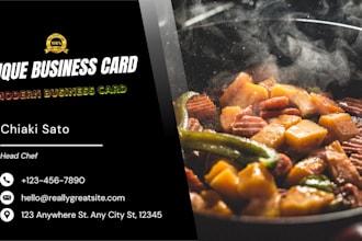 create high end minimalist business card design