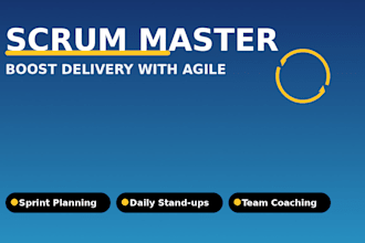 be your scrum master for agile teams
