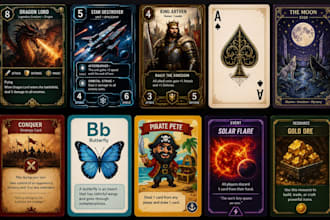 card game design playing card design tarot card card template card illustration