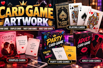 card game design party card game couples card game playing cards adult card game
