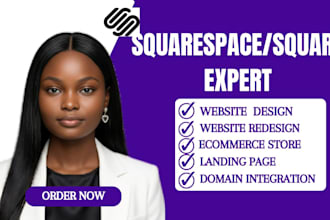 build squarespace website design squarespace website development square online