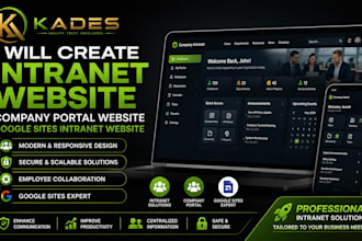 create intranet website, company website, company portal website