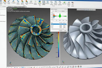 do reverse engineering from 3d scan, mesh, stl, obj, point cloud to cad files