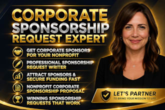 create a corporate sponsorship request for your nonprofit