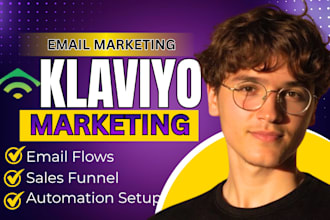 setup and design klaviyo email marketing flows for shopify email marketing