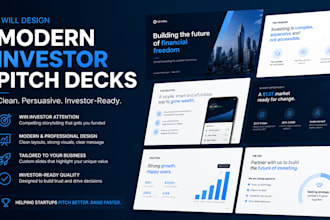 design modern investor pitch decks