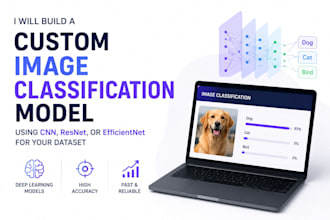 custom image classification model using CNN, resnet or efficientnet for dataset