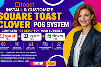 install and customize square toast clover pos system