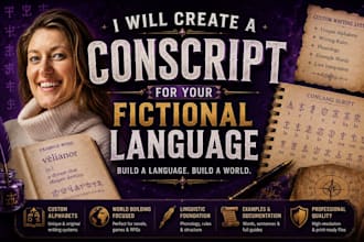 create a custom conscript for your fictional language