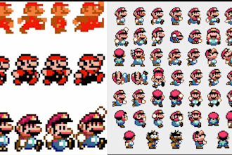design quality pixel art character and sprite animation for your indie games