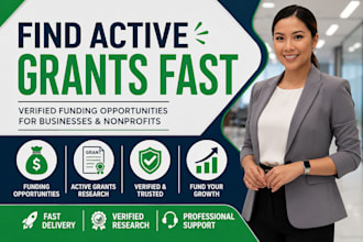 research and compile active grants and funding opportunities for you
