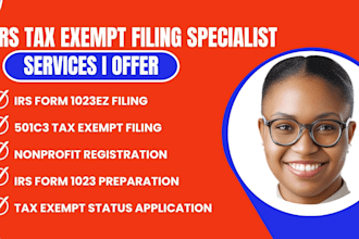 register nonprofit 501c3 tax exempt ein and bylaw, file irs form 1023ez form 990
