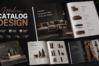 design modern catalog brochure and product catalog