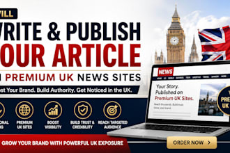 write and publish your article to premium sites in UK