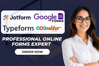 create jotform, google form, online survey, questionnaire for you
