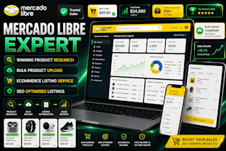 research winning mercado libre products and upload SEO product listings services