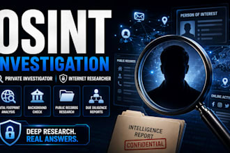 osint investigation private investigator internet researcher background check