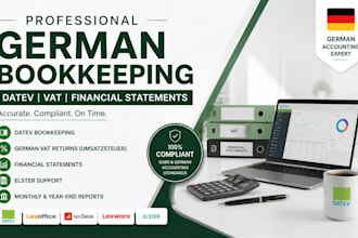 manage datev bookkeeping, german vat and financial statements