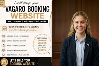 design vagaro website spa salon booking website