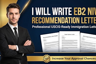 write powerful eb2 niw recommendation letter for uscis approval