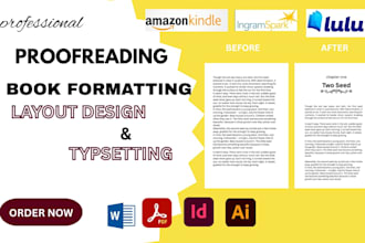 do book editing, proofreading, book formatting, book publishing for ingramspark