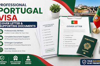 prepare portugal visa cover letter and supporting documents