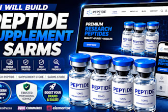 build peptide website supplement website research peptide sarms website
