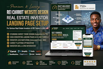 design investor carrot website real estate investor website landing page