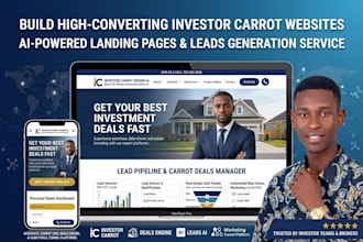 design investor carrot website real estate investor website landing page