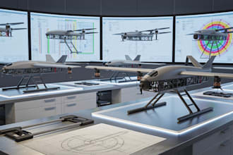 design uav vtol drone and aerospace systems in solidworks and catia