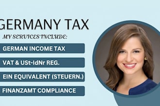 do german tax preparation, income tax return filing, and vat compliance
