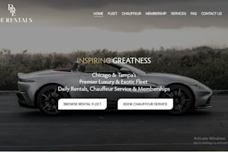 car rental website dealership booking car rental website