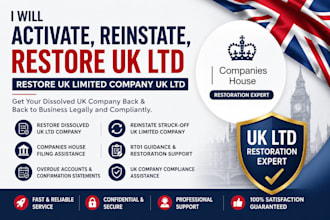 activate, reinstate, restore uk ltd, restore uk limited company uk ltd
