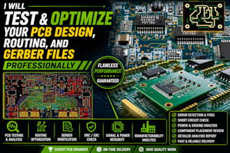 test and optimize your pcb design, routing, and gerber files professional