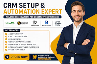 setup followup CRM contractor foreman servicetitan buildops jobber automation