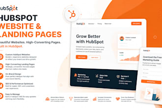 build hubspot website and landing page