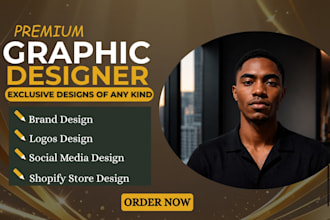 create premium graphic design, for your brand and shopify store