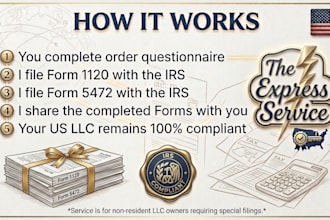 file form 5472 and pro forma 1120 for non US resident owned llc