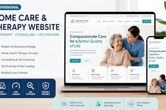 home care website therapy aba therapy counselling website life coaching website
