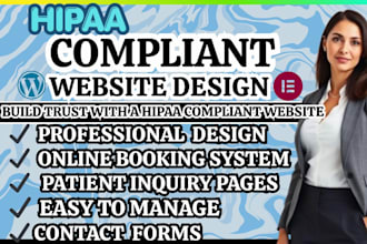 hipaa compliant site healthcare website medical site design telehealth website