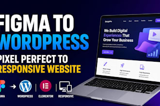 convert figma to wordpress PSD to wordpress figma to elementor website acf divi