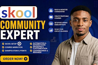 do skool online course setup skool community manager skool setup as skool expert