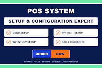 integrate toast, square, clover, shopify or lightspeed pos system