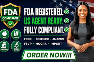 do fda registration, US agent service, fsvp, and compliance