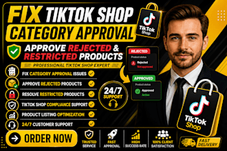 fix tiktok shop category approval, approve rejected and restricted products
