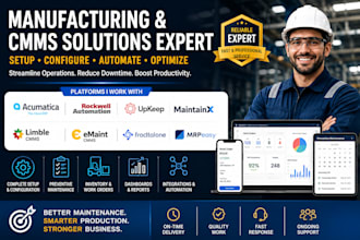 do acumatica rockwell upkeep maintainx limble emaint cmms fracttal one mrpeasy