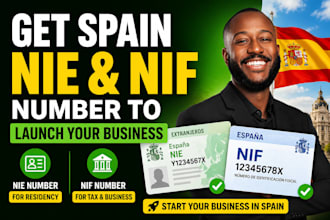 get spain nie and nif number to launch your business
