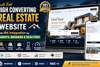 build real estate website with idx integration for agent brokers and realtor