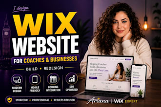 build or redesign modern wix website for coaches and businesses