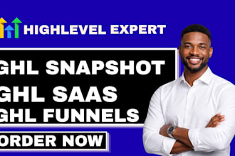 set up gohighlevel saas ghl snapshot ghl funnel automations